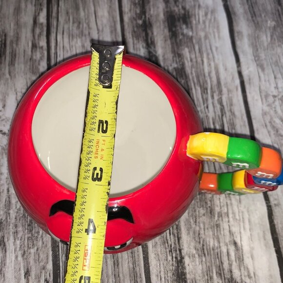 Red M&M Candy Handle Coffee Mug 14oz - Picture 7 of 11